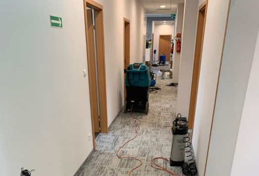 Pranie wykładziny w biurze